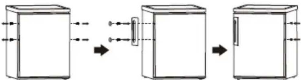 BRANDT BFC8600NX - Install door external handle (if external handle is present) - 1