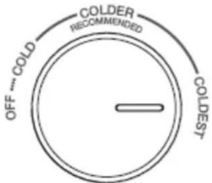 BRANDT BFC8600NX - Ajuste de la temperatura del frigorí fico - 1