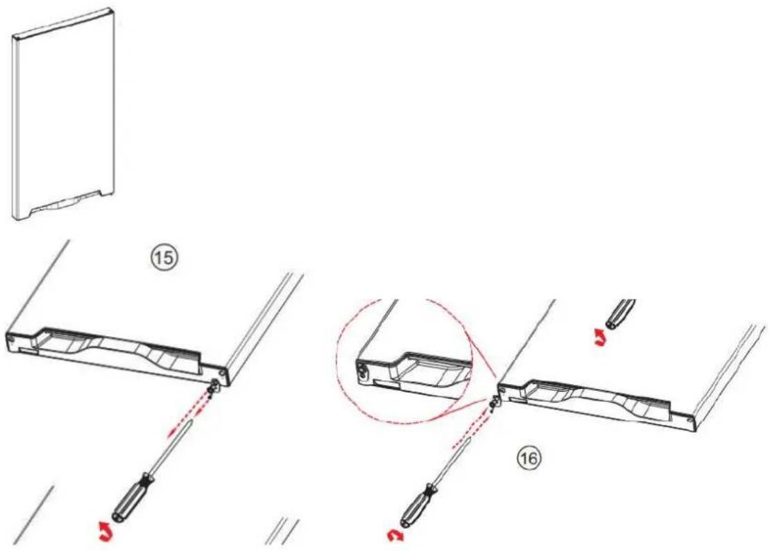 BRANDT BFC8512NX - Αντιστρέψτε την κατεύθυνση ανοίγματος της πόρτας - 7