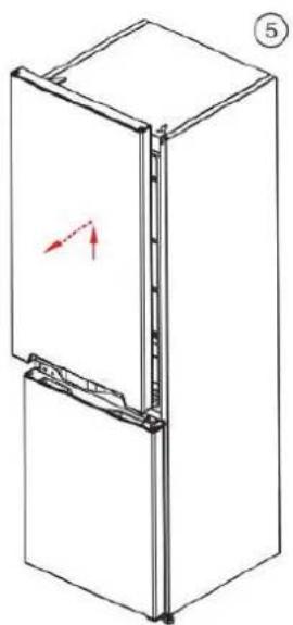 BRANDT BFC8512NX - Αντιστρέψτε την κατεύθυνση ανοίγματος της πόρτας - 2