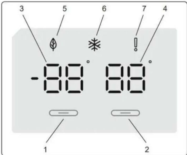BRANDT BFC8512NX - Πίνακας χειρισμού - 1