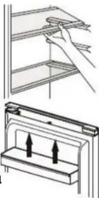 BRANDT BC8027EX - Positionnement des balconnets de porte - 1