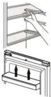BRANDT BFC8512NW - Using the shelves - 1
