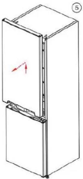 BRANDT BFC8512NW - Reverse the direction of opening of the doors - 2