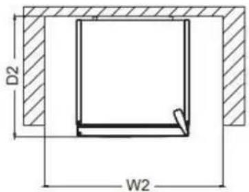 BRANDT BFC8512NW - Space required - 3