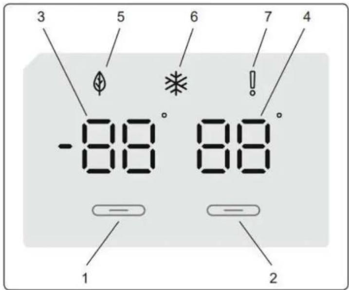 BRANDT BFC8512NW - Control panel - 1