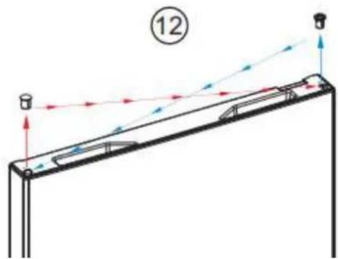 BRANDT BFC8512NW - Reverse the direction of opening of the doors - 6