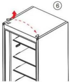 BRANDT BFC8512NW - Inverser le sens d'ouverture des portes - 3