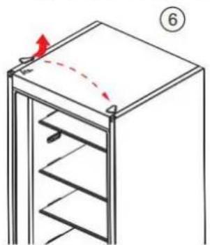 BRANDT BFC8512NW - Reverse the direction of opening of the doors - 3