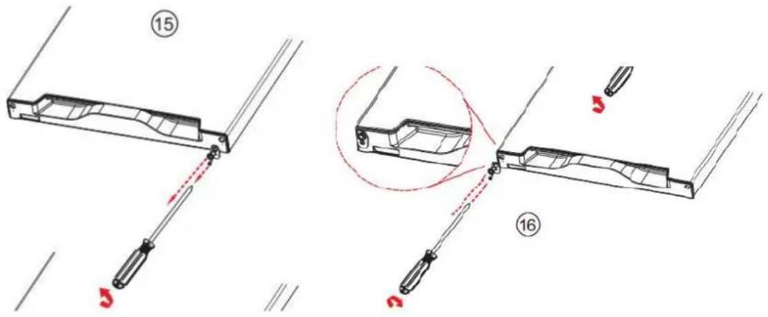 BRANDT BFC8512NW - Reverse the direction of opening of the doors - 9