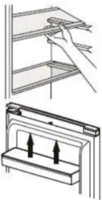 BRANDT BFC8512NW - Utilisation des clayettes - 1