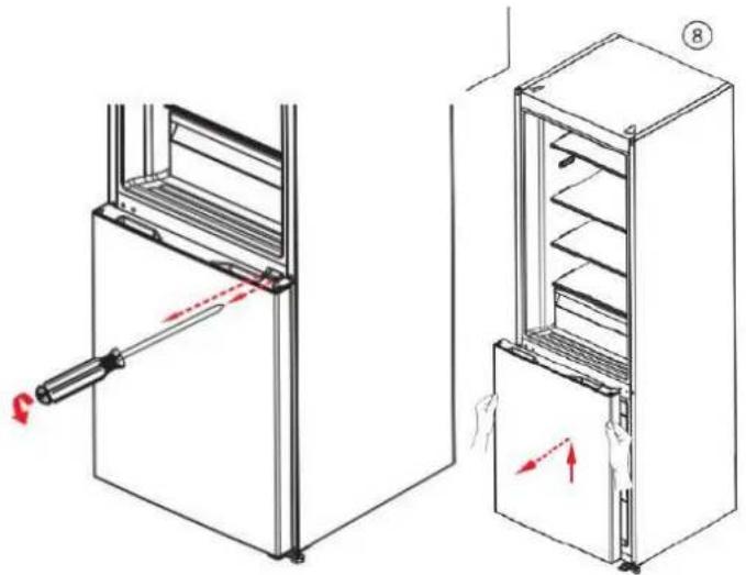 BRANDT BFC8052SX - Inverser le sens d'ouverture des portes - 4