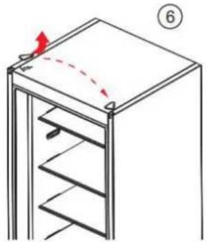 BRANDT BFC8052SX - Inverser le sens d'ouverture des portes - 3