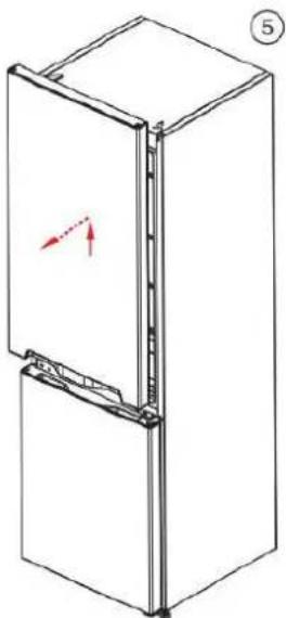 BRANDT BFC8052SX - Inverser le sens d'ouverture des portes - 2