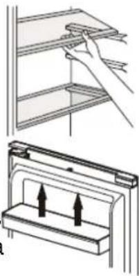 BRANDT BFC8027SW - Utilisation des clayettes - 1