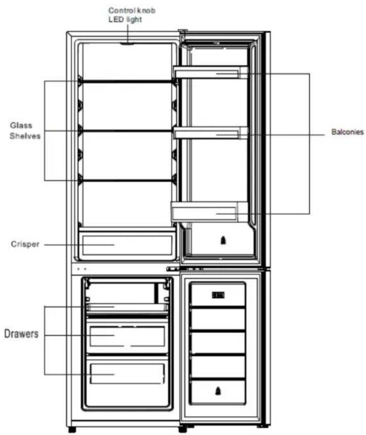 BRANDT BFC8027SW - Layout and presentation of your appliance - 1