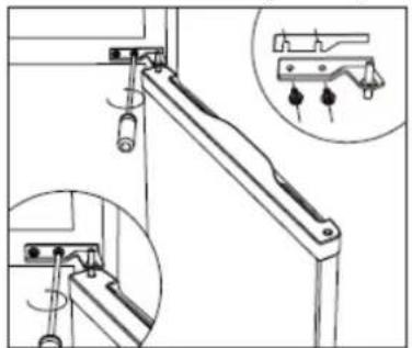 BRANDT BFC8027SW - Inverser le sens d'ouverture des portes - 4