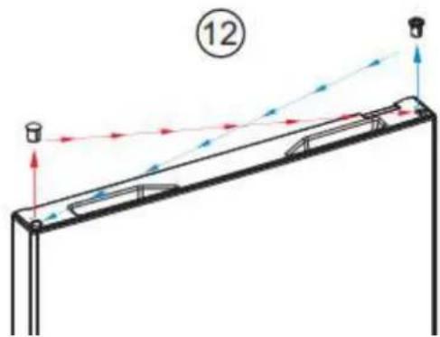 BRANDT BFC8052SW - Reversing the opening direction of the doors - 6