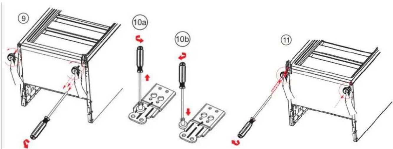 BRANDT BFC8052SW - Reversing the opening direction of the doors - 5