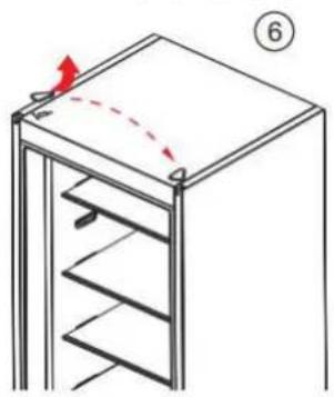 BRANDT BFC8052SW - Reversing the opening direction of the doors - 3