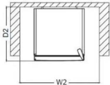 BRANDT BFC8052SW - Space required - 3