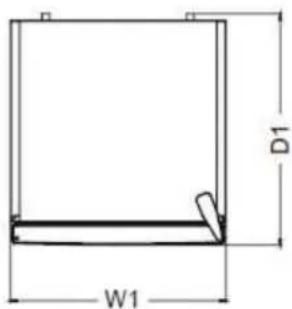 BRANDT BFC8052SW - Space required - 2