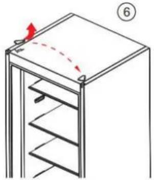 BRANDT BFC8052SW - Αντιστρέψτε την κατεύθυνση ανοίγματος της πόρτας - 3