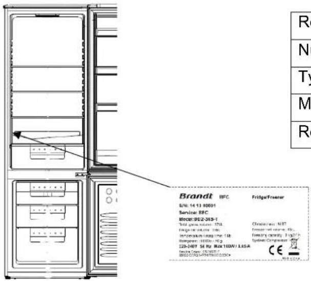 BRANDT BFC6510SW - Relations Consommateurs France - 1