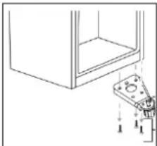 BRANDT BFC6510SW - Αντιστρέψτε την κατεύθυνση ανοίγματος της πόρτας - 3