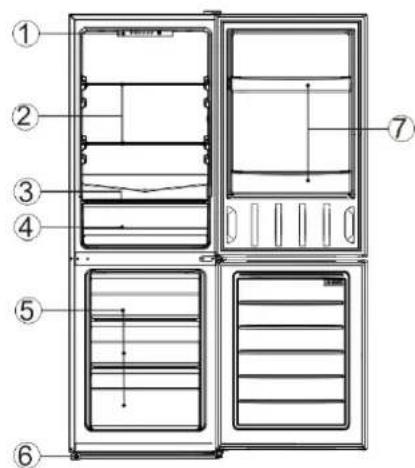 BRANDT BFC6510SW - Agencement et présentation de votre appareil - 1