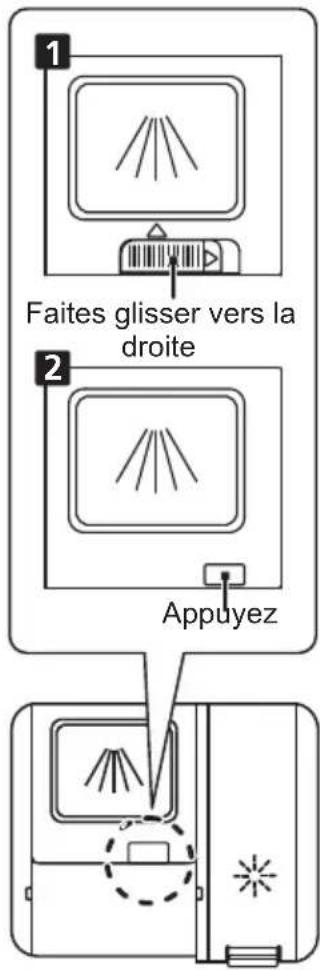 1 Faites glisser vers la droite 2 Appuyez