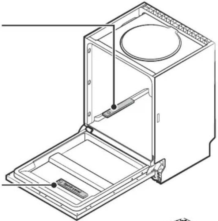 BRANDT DWJ3137DS - Étape 5. Mise à niveau du lave-vaisselle - 1