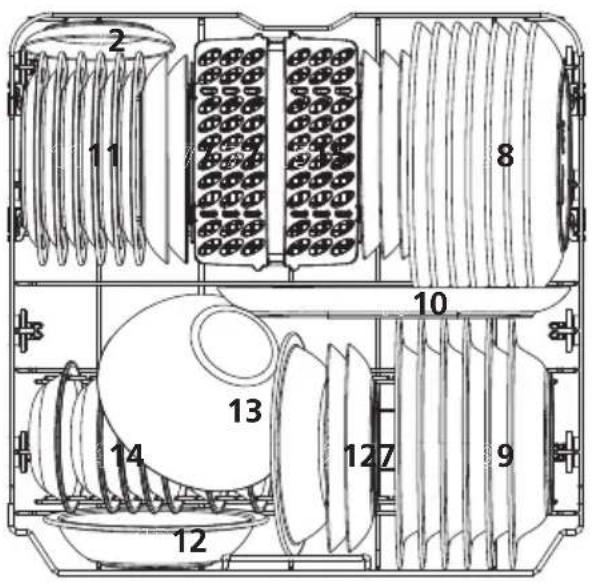 BRANDT DWJ3137DS - Lower basket: - 1
