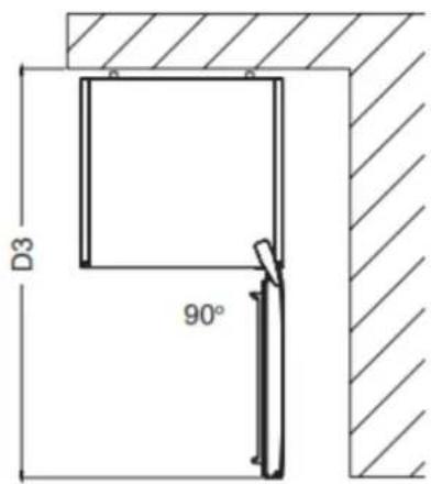 BRANDT BVL7260SR - Space required - 5