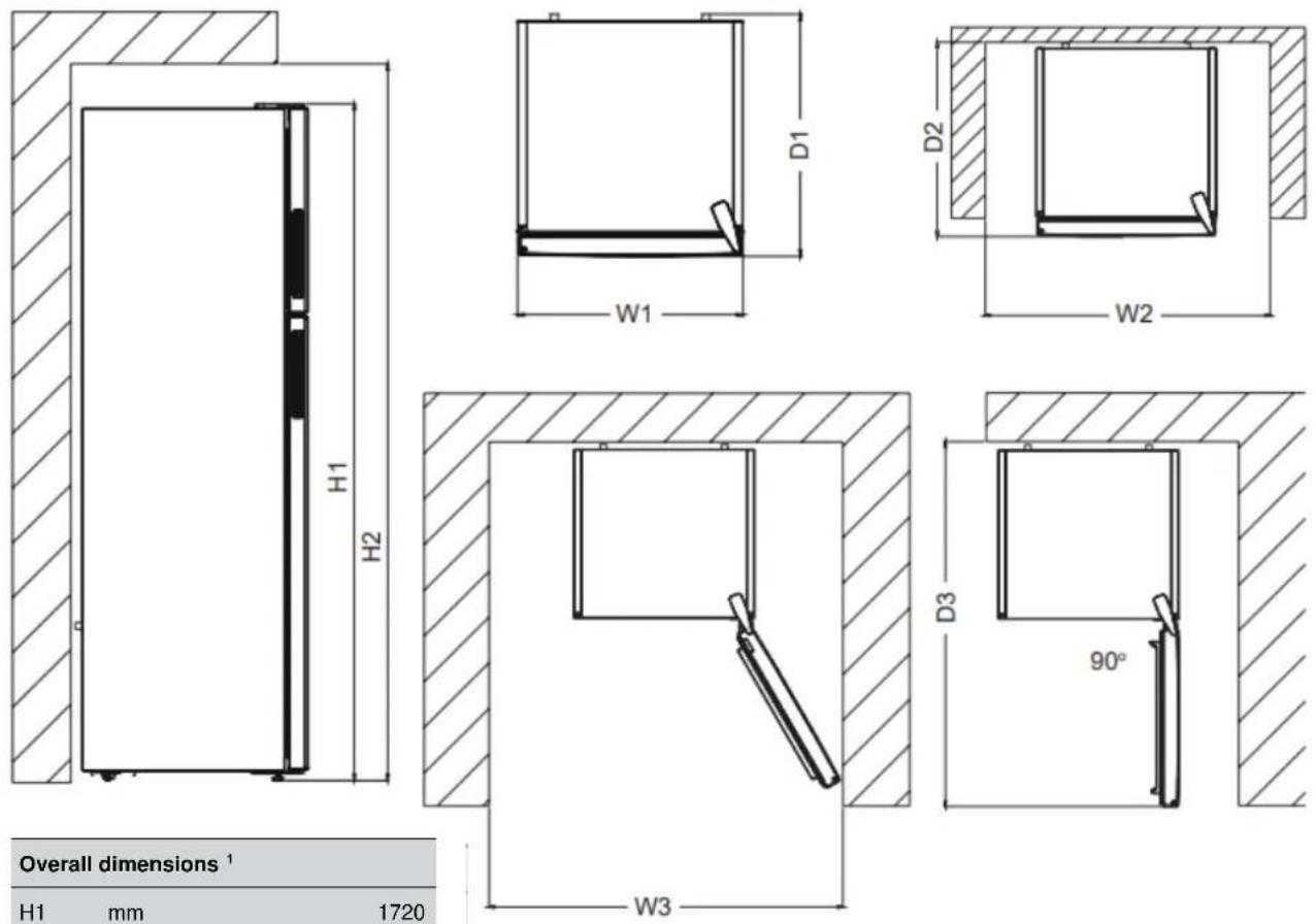 BRANDT BVD7060NR - Space required - 1