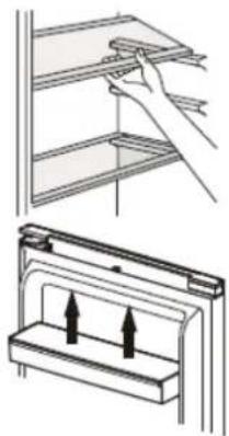 BRANDT BVD7060NV - Colocacion de los balconones de puerta - 1