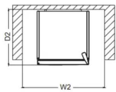 BRANDT BVD7060NV - Space required - 3