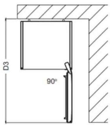 BRANDT BVD7060NV - Space required - 5