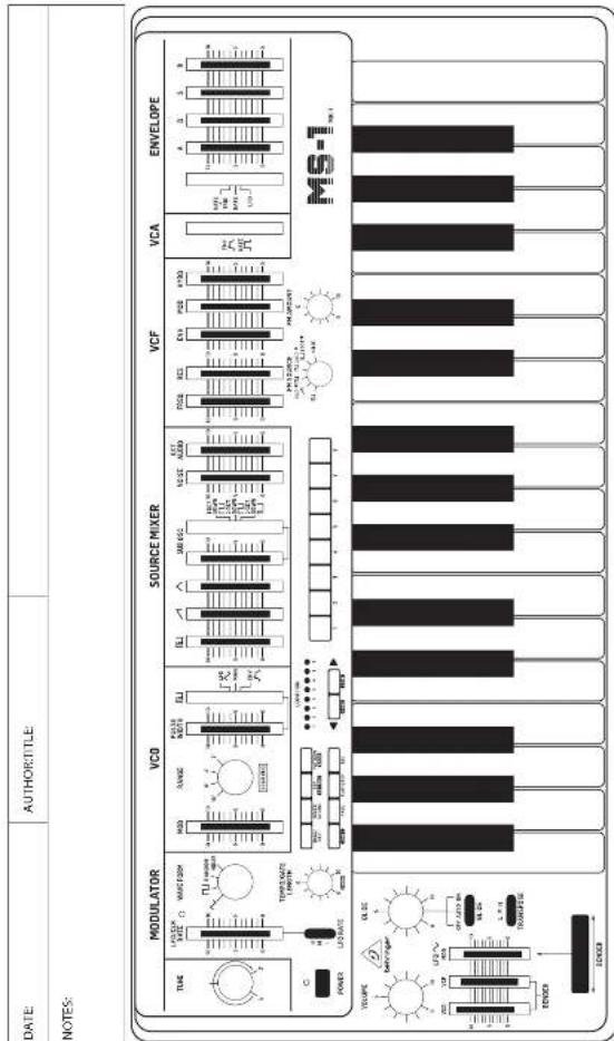 BEHRINGER MS-1 MK II - MS-1 MK II SysEx 信息 - 2