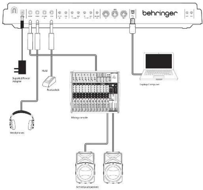 BEHRINGER MS-1 MK II - MS-1 MK II Hook-up - 1