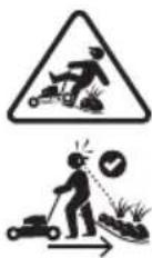 DEWALT DCMWP234 - Las siguientes son explicaciones de ilustraciones de peligos de seguridad importantes en la podadora. - 8