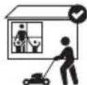 DEWALT DCMWP234 - The following are explanations of important safety hazard pictorials on the mower. - 17