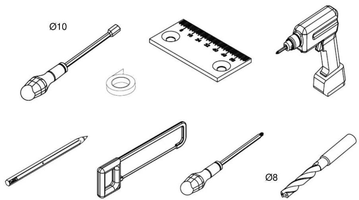 Pando E-297 - HERRAMIENTAS NECESARIAS / FERRAMENTAS NECESSÁRIAS / LES OUTILS NÉCESSAIRES / TOOLS REQUIERED - 1