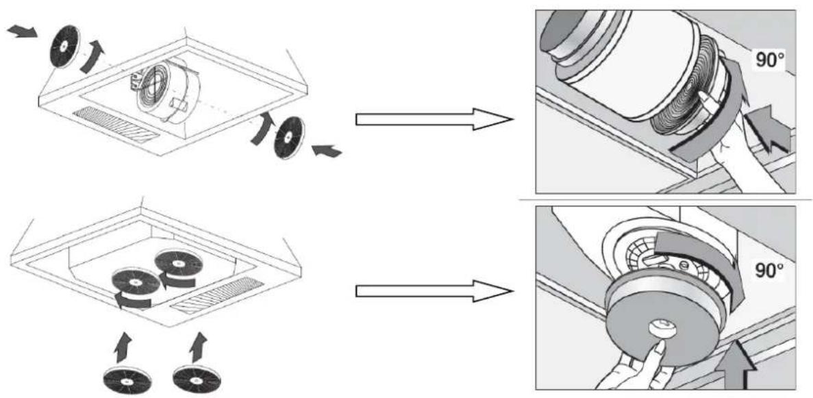 Pando E-392 - CLEANING AND MAINTENANCE OF THE FILTERS - 1
