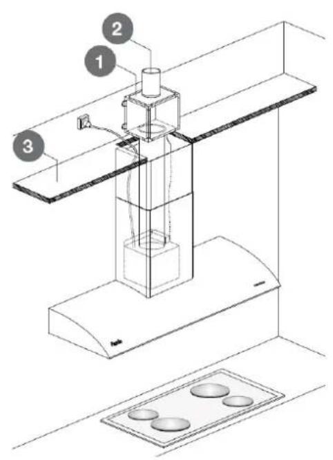 Pando E-391 - FALSE CEILING EXTERIOR MOTOR: - 1