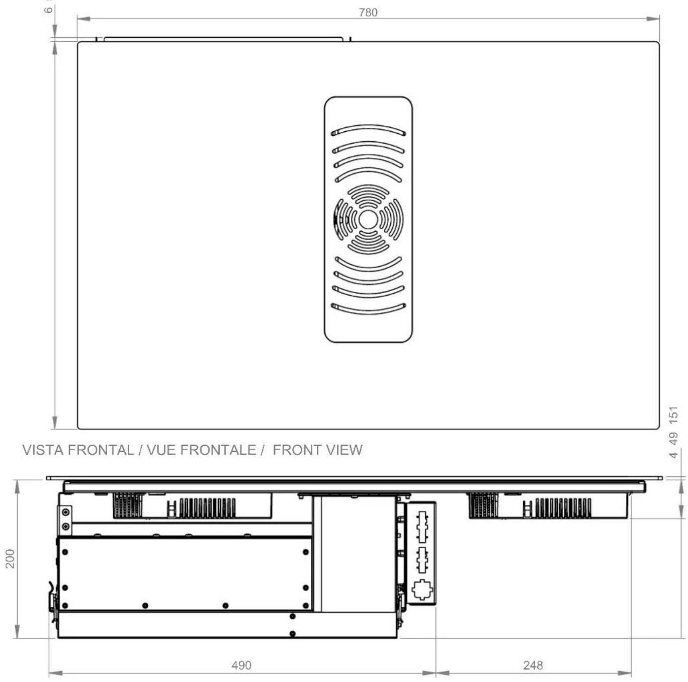 Pando E-393 - COTAS / DIMENSÕES / REPÈRES / DIMENSIONS - 1