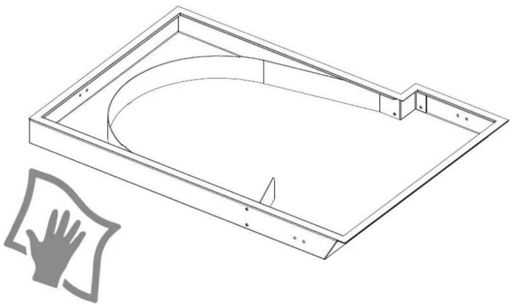Pando E-393 - BANDEJA RECOJEACEITES / BANDEJA DE GRAXA / PLATEAU DE GRAISSE / GREASE TRAY - 2