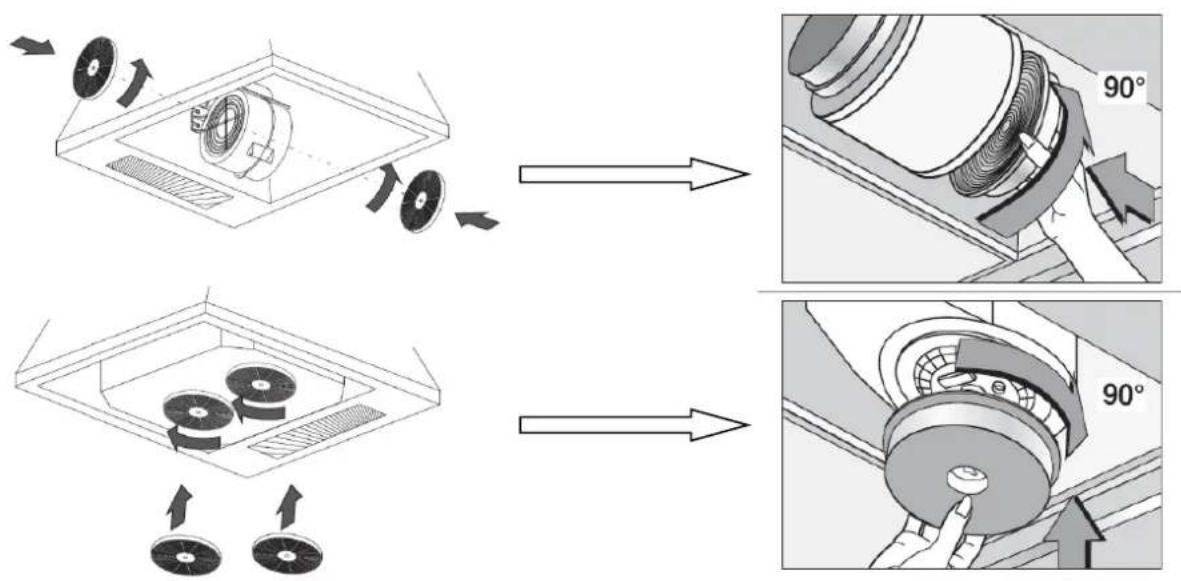 Pando EVO - EXAMPLES OF FITTING AND REPLACING ACCORDING TO VERSION: - 1
