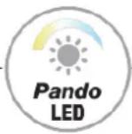 Pando E-390 - LED Pando. Mode de réglage du bouton tactile invisible. - 1