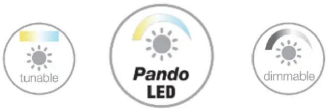 Pando E-390 - Pando LED (Función incorporada solo en modelos con logo Pando LED en su etiqueta interna) - 1
